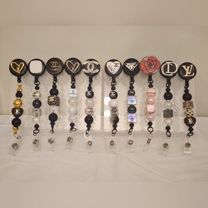 Fashion Beaded Badge Reels